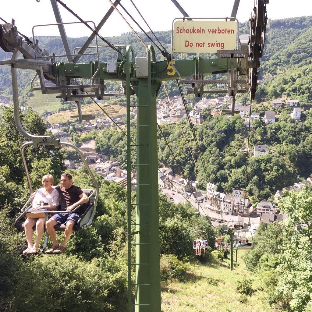 Today's Mantra via <a href="/CochemMosel/">Ferienland Cochem</a> chairlift: There's no such thing as an ending, just a place where you leave the story