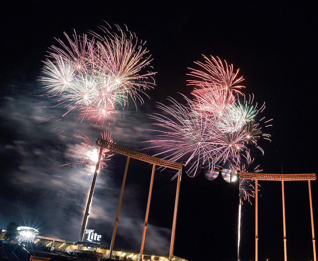 Thanks to fans who weathered last night's rain to see a great ballgame and late night fireworks show! #ForeverRoyal