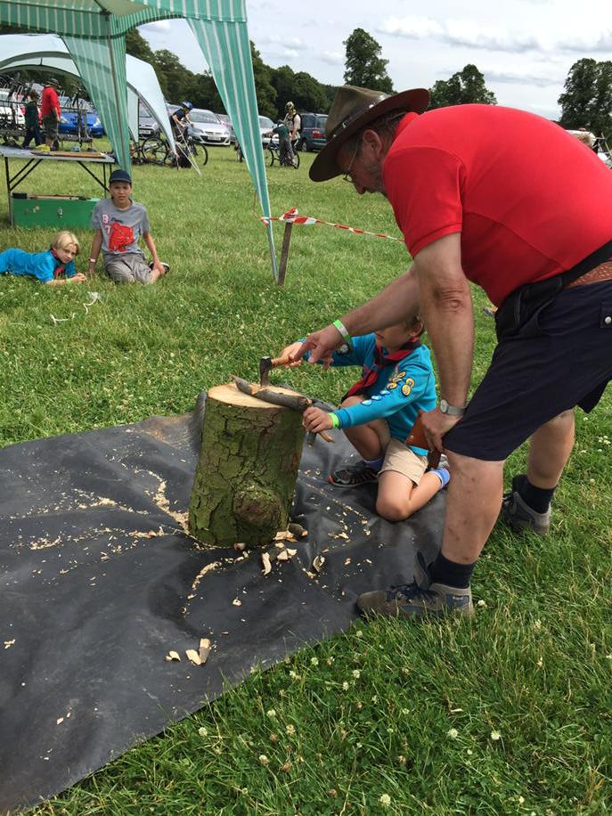 Chop chop chop. Getting there. We might have enough wood by next week! ;) #keepingwarm