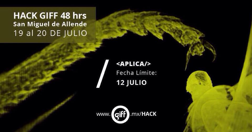 giffmx's tweet photo. ¡No te quedes fuera del #GIFFHack!
¡Tienes hasta mañana 12 de Julio para registrarte!
http://t.co/E39nrx0SFn http://t.co/qBZVIFRzJZ