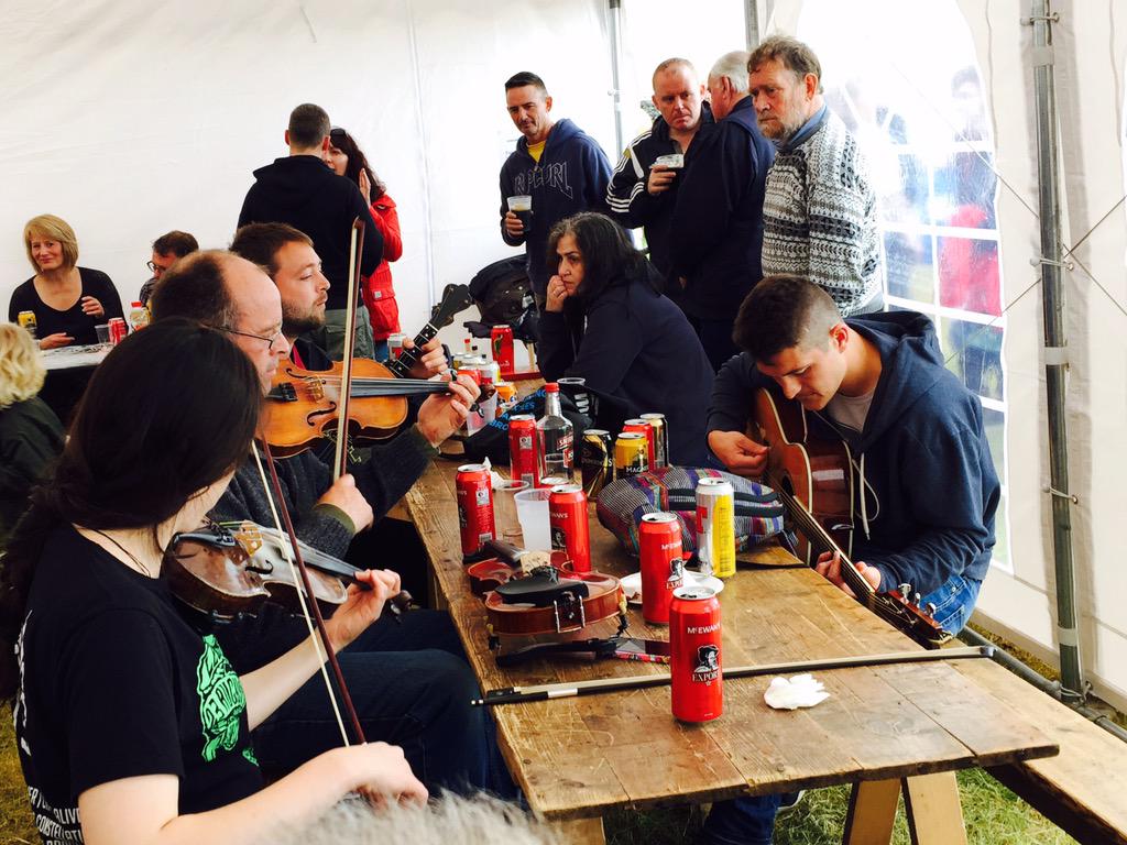 UnstFest's tweet photo. Refreshments and tunes going down in the beer tent before @TheRevellers tonight! http://t.co/hB6gR6Bmga