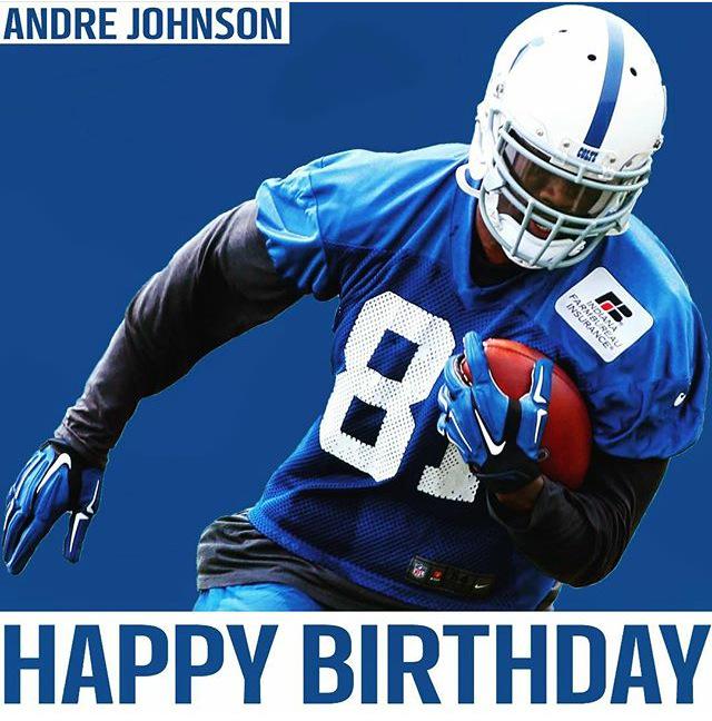 HAPPY BDAY, Andre Johnson! Forever a fan to my main man! forever.  