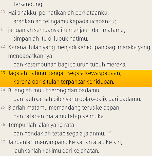 StellaMangontan's tweet photo. Amsal 4 : 23 http://t.co/DZoUA3Cb0q
