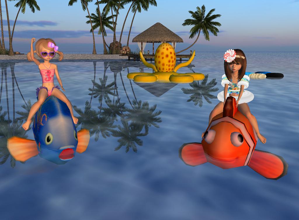 IMVU's tweet image. Are YOU ready to make a splash this weekend? #SplashDash #floatopia #poolparty