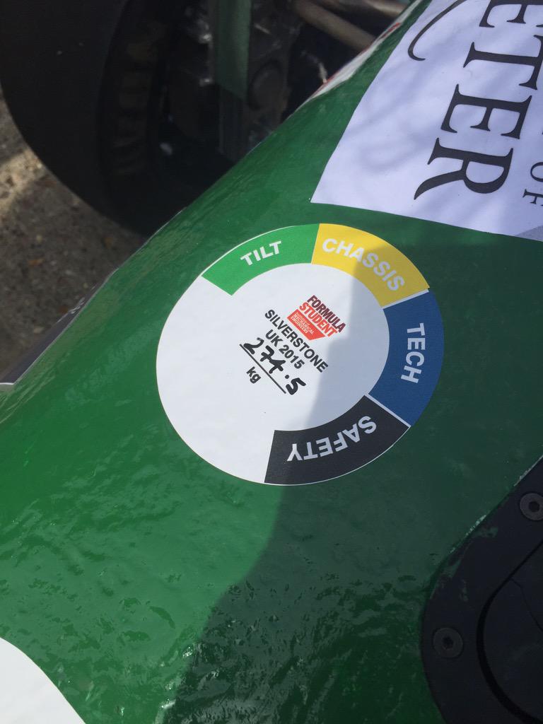 ExeterFS's tweet image. We're getting there now #Scrutineering #FS2015