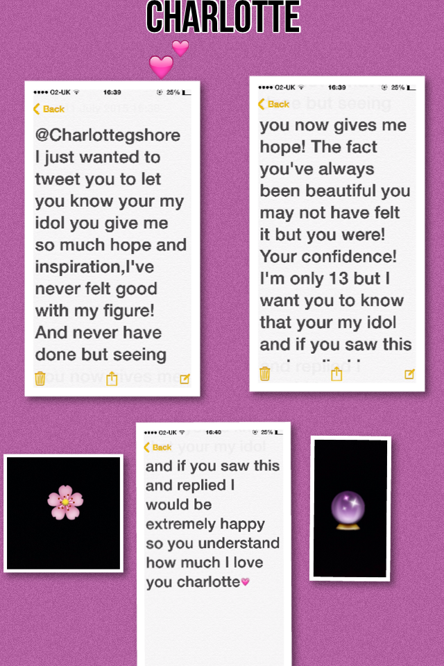 katefrenchrowe's tweet photo. Thank you charlotte,I hope you read this 💞  http://t.co/kmN7l246T8 http://t.co/sFr1kHwkzr