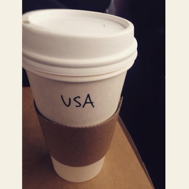 TaylorBaker05's tweet photo. Heading up to DC this weekend, what else would you write on your Americano?☕️ http://t.co/o03cYVXO3Y