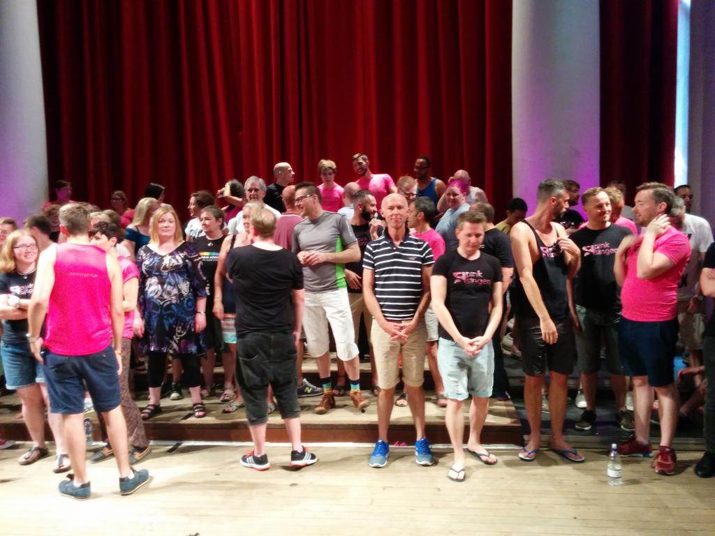 pinksingers's tweet image. With Hinsegin Korinn, let the show begin #keychanges @StJohnsSmithSq