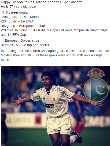 Happy Birthday HUGO SANCHEZ !!!! 