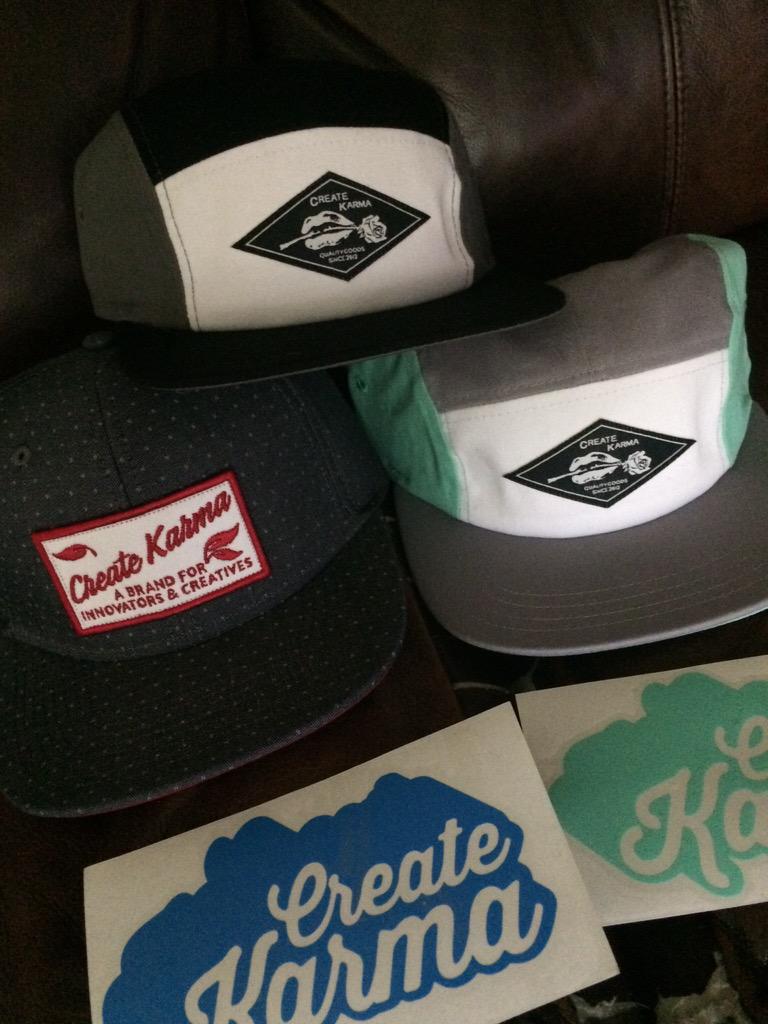 Kedro5's tweet photo. Some new gear freshly arrived @_createkarma #dope #snapback http://t.co/Ju9VqfqJwP