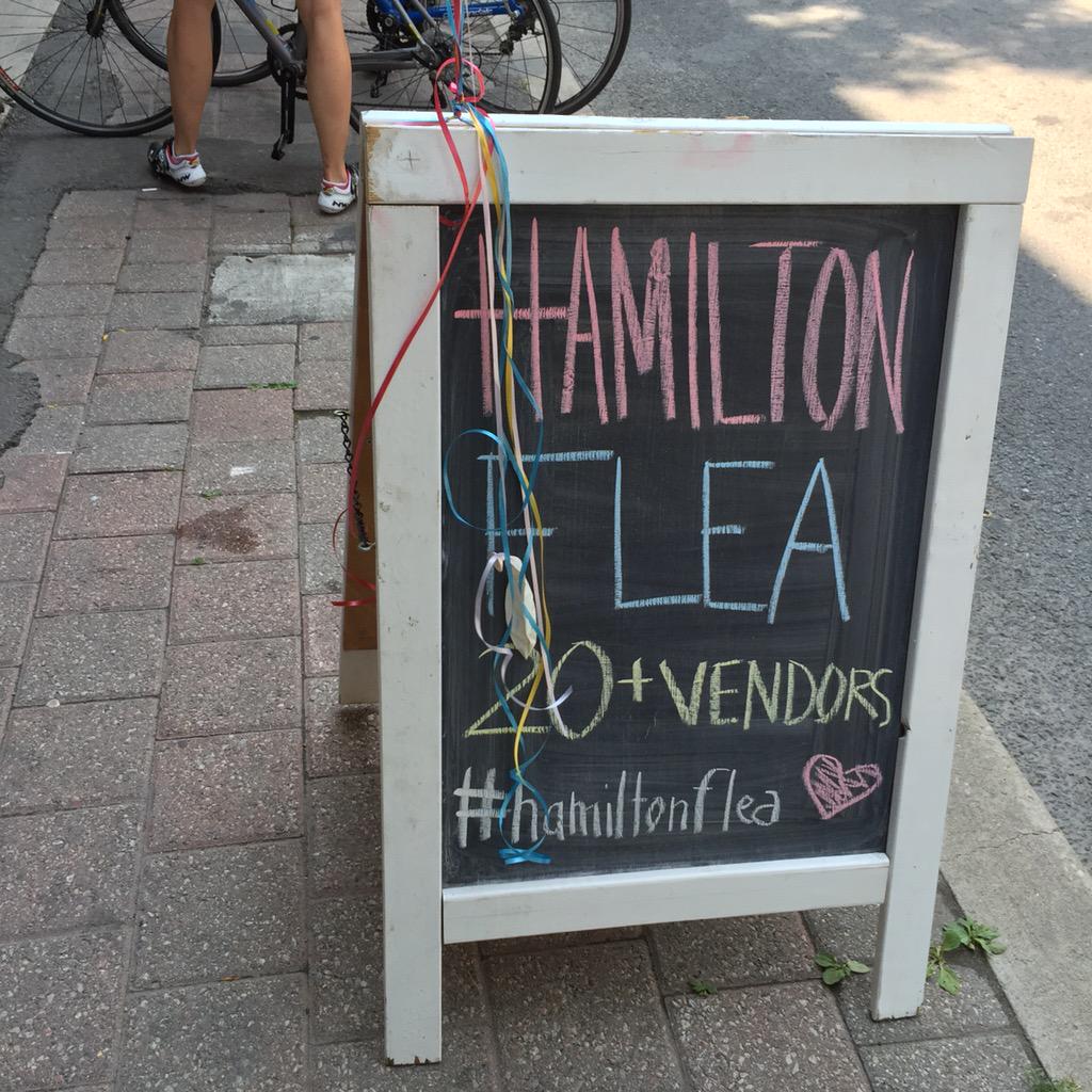 .<a href="/hamiltonflea/">Hamilton Flea</a> is packed today! Great vendors and <a href="/DonutMonster/">Donut Monster</a> + @sweet_ice_cones pop up!