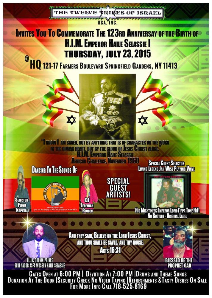 12TribesOf's tweet photo. Come celebrate the Majesty's birthday with us #rastafari #NYC #Queensny #eventsnyc #Jamaicany http://t.co/VV4nVZLMUc http://t.co/VkbEXI0Ih0