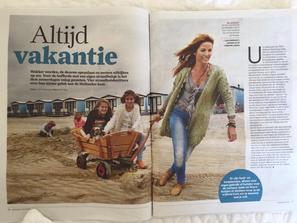 strandhuis's tweet photo. Twee van onze Strandhuis eigenaren vandaag in het @ADmagazine! http://t.co/TRbUbpgaey