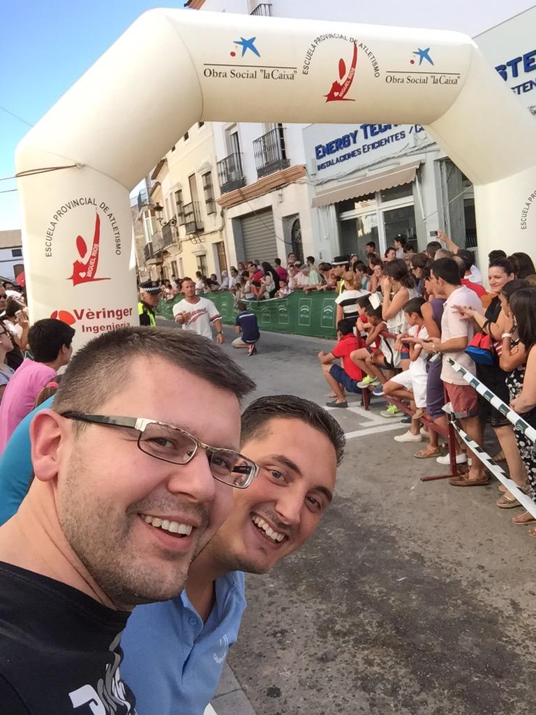 Aqui estamos apoyando a <a href="/atlemiguelrios/">E.P.A Miguel Rios</a> en la carrera de <a href="/aytocasariche/">Excmo. Ayuntamiento de Casariche (Sevilla)</a> como siempre @aytojavi