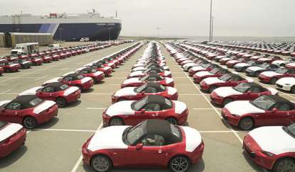 MiataFansForum's tweet photo. Miata's ship has come in: Revamp of iconic sportscar makes it to U.S. shores http://t.co/b7gvoao5zj #Miata #MiataFans http://t.co/L1FCJNFy23