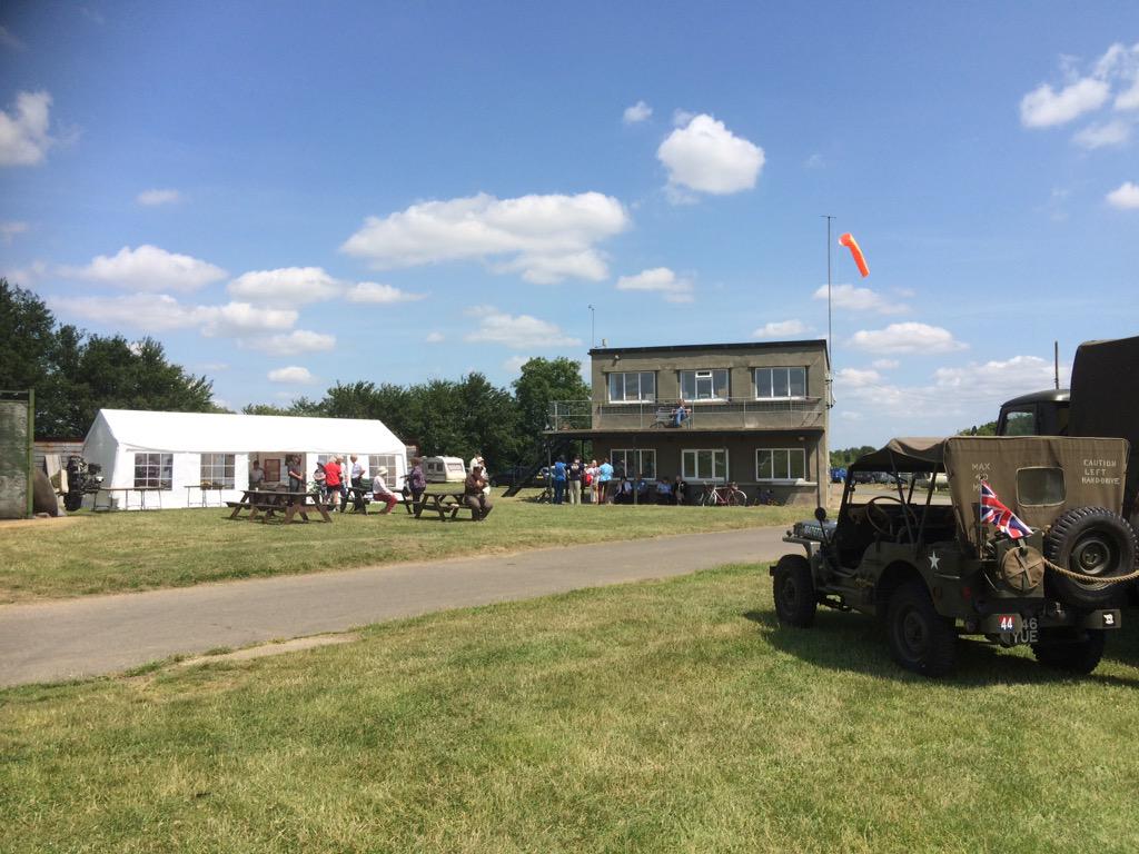 We've been at Rattlesden control tower today welcoming home two veterans of the 447th Group