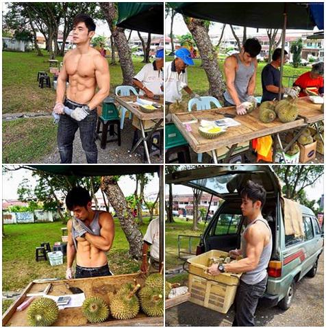 ASNBTweet's tweet photo. Cuba yg jual durian ni cuma sado je. Tak hensem, hitam. Mesti org cakap "tak payah beli. Confirm curi kat kebun org" http://t.co/paPfXm9uK2
