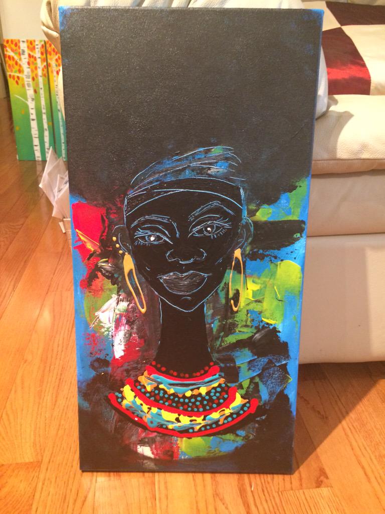 ShakeyraP's tweet photo. Mama Africa SOLD at Art Walk on Whyte. #daffodilgallery #artwalk #whyteave http://t.co/qDetoqOWOW