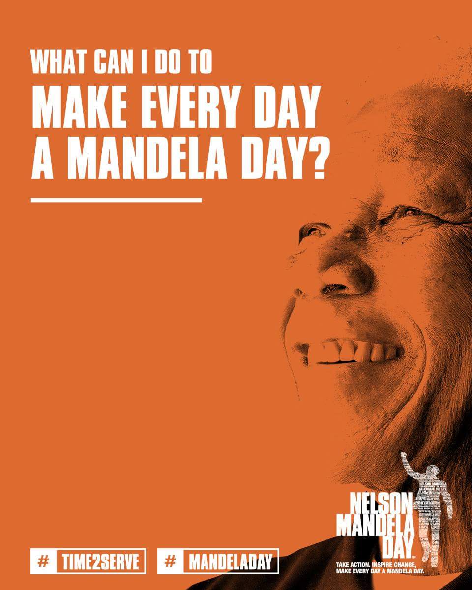 Because everyone has someone to give back to #humanity #mandeladay