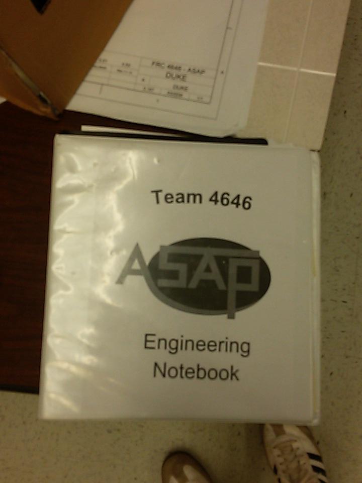 team4646's tweet image. Prepare to meet "The T.H.I.N.G." at today's workshop! (Dun dun dun) #EngineeringNotebook #omgrobots #morethanrobots