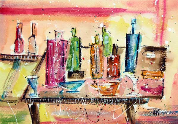 timrossfineart's tweet photo. This is a watercolor painting by Tim Ross.  Title: "You Should See the Carpet!"  See more- http://t.co/gvr2hWyUk5 http://t.co/TMixJHO67X