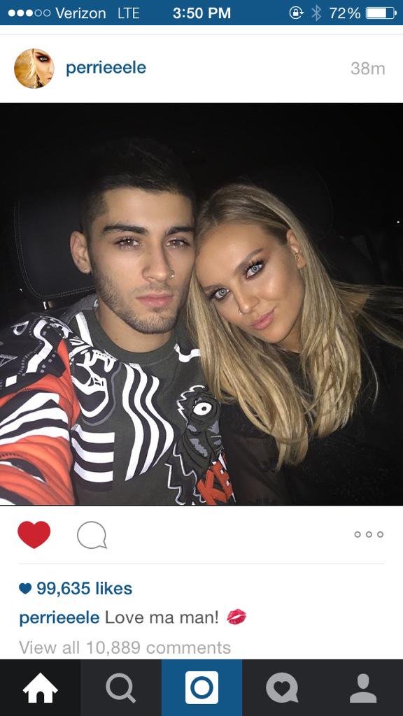 1DRockMeUpdates's tweet photo. Perrie posted this with Zayn today http://t.co/q63MfULGq5
