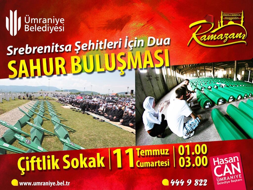 umraniyebeltr's tweet photo. "Unutmadık" demekle yetinmeyelim. Dua da edelim. 
#Srebrenitsa şehitlerine Dua için bu gece sahur'da buluşuyoruz. http://t.co/TQOnM0RGso