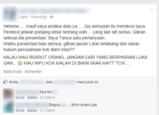 Prilaku Otak yg kurang maju.....