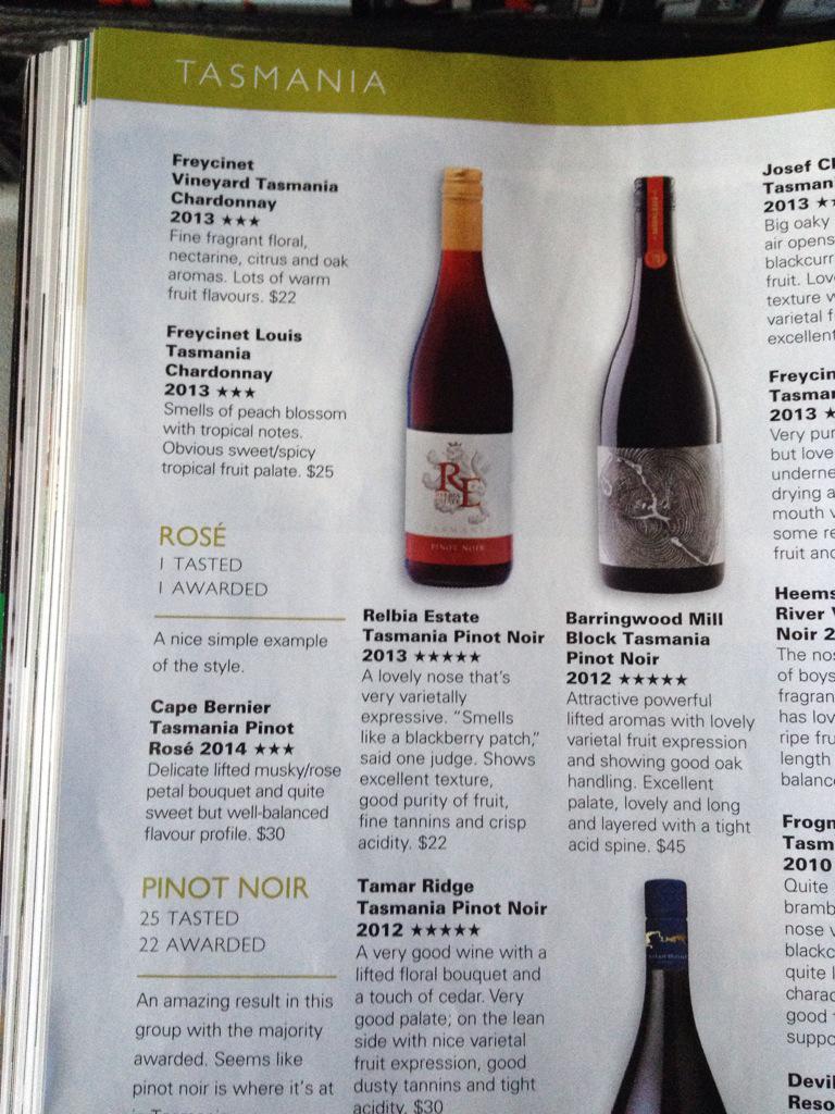 Great review of our 2013 #pinotnoir in <a href="/WinestateEd/">Winestate Magazine</a> magazine for current release wines. #5stars!