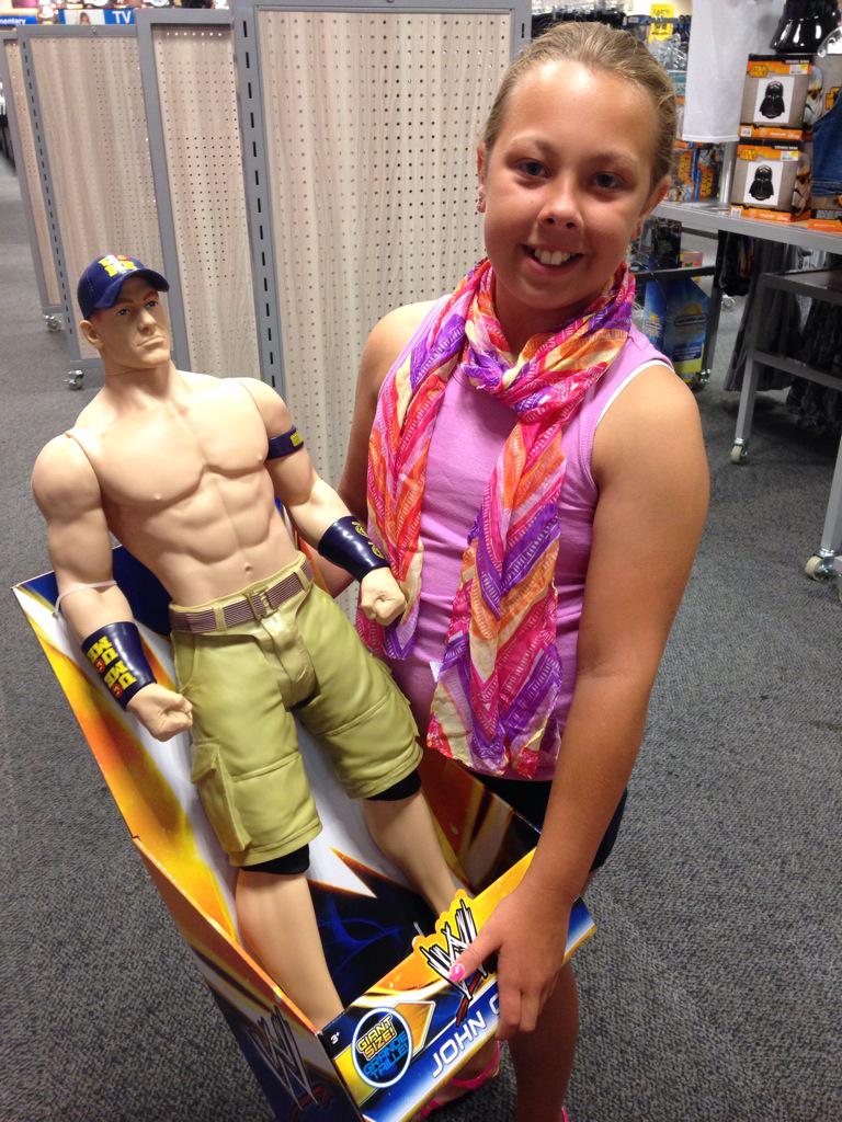 NeColle's tweet image. This girl loves her WWE!   @JohnCena @WWE  #notjustforboys