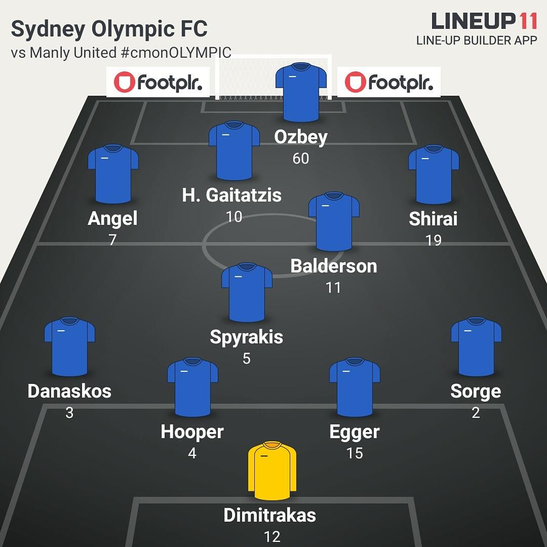 SydneyOlympicFC's tweet photo. LINEUP | @tollyozbey will get his first start for the Club after 5 yrs in India | 3pm KO #PS4NPLNSW #cmonOLYMPIC http://t.co/82Yj0HtbCX
