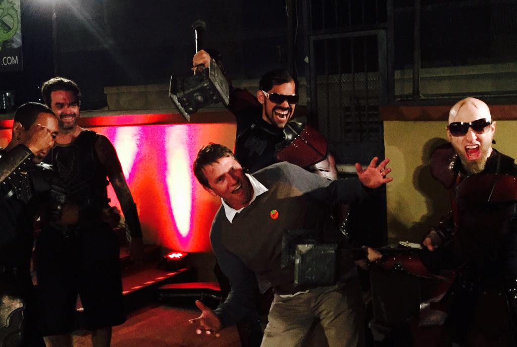 WiggityBang's tweet photo. Got my @$&amp;# (ears) kicked by @Songhammer! http://t.co/B7OC0SAsGJ