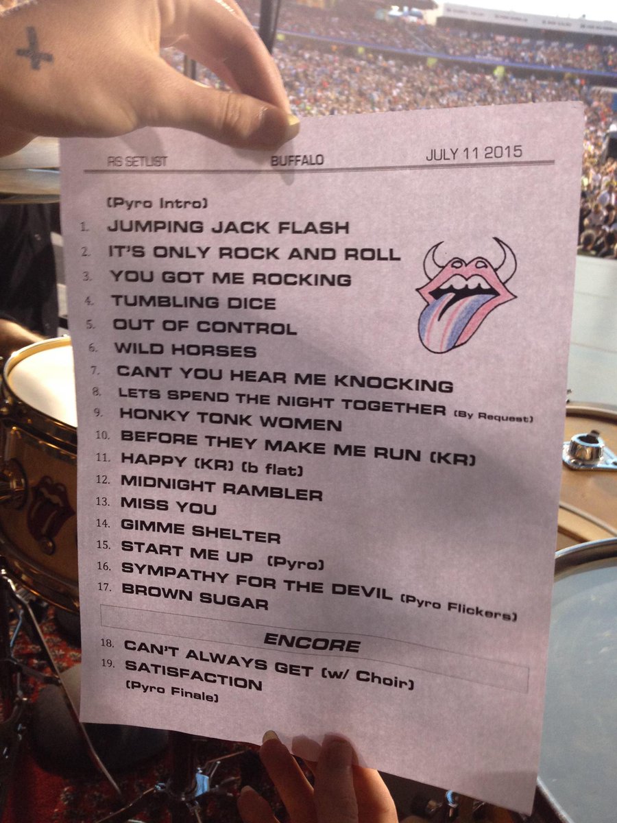 RollingStones's tweet photo. #StonesBuffalo setlist and show report
http://t.co/tIZkjdrFAY http://t.co/F2EBGIW50c