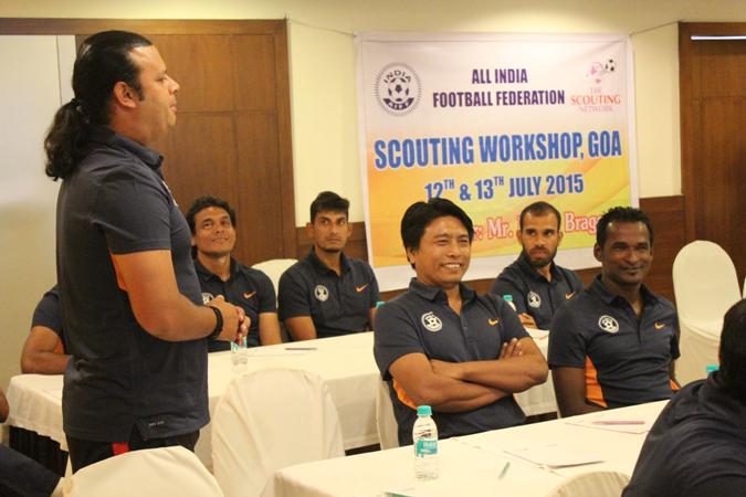 IndianFootball's tweet photo. #BacktheBlue #Indianfootball #Scoutingworkshop #AIFF Another former India player is an AIFF scout too http://t.co/6y1VC0DMVV