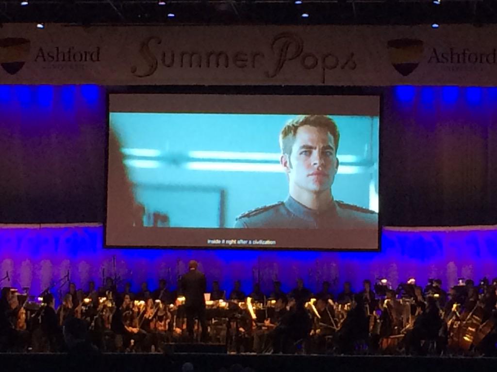 Az_Rael77's tweet photo. Watching Star Trek into Darkness with @SanDiegoSymph playing the soundtrack!  #sdcc #Amazing #StarTrek http://t.co/BZr4roIFrs