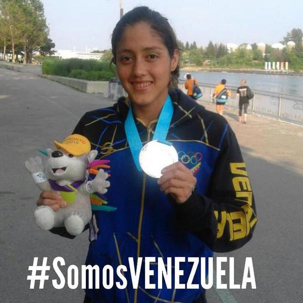 Juventud_guanta's tweet photo. FELICIDADES A NUESTRA ATLETA PAOLA PEREZ POR CONSEGUIR LA PRIMERA MEDALLA PARA VENEZUELA 
VIVA LA JUVENTUD VENEZOLANA http://t.co/SBtlg4vEav