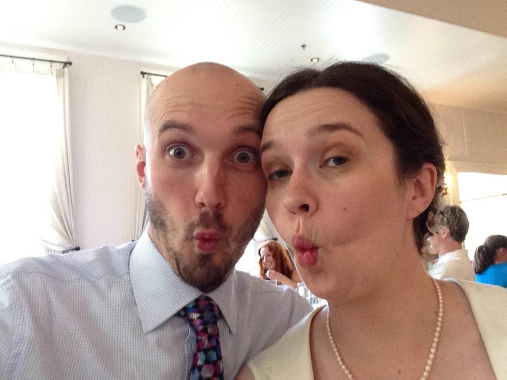 CoreyHyllested's tweet photo. #SandyAndCoreyGotHitched #SoHitched http://t.co/lLTYJbFupH