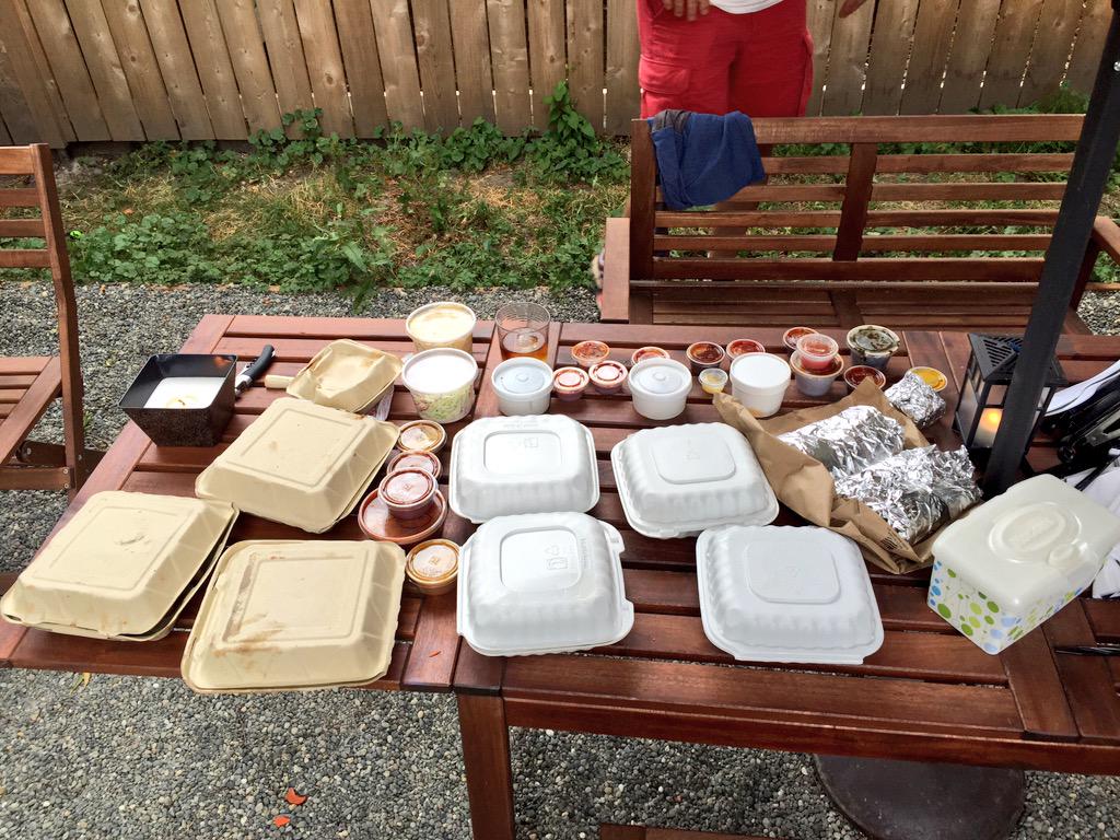 bfenn's tweet photo. BBQ taste test kicking off @JackTimmons @PinkysKitchen @ballardbbq #BBQ #yummy @FennSara @fdurkan @sierraxman http://t.co/r406ktCihN