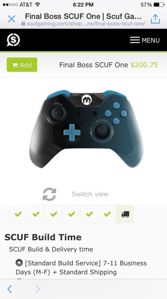 EncrypT_Mags's tweet photo. @ScufGaming 💯💯💯 http://t.co/SLr3uhsiMp