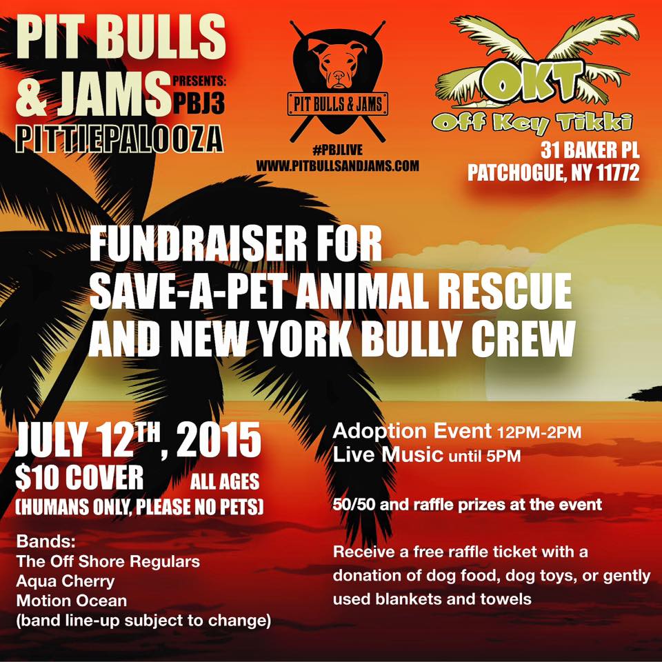 motionoceanBAND's tweet photo. #PBJ3 TOMORROW w @always_offshore &amp; @AquaCherryBand ! @PitBullsandJams @SaveAPetNY @TheNYBullyCrew don't shop, adopt! http://t.co/PL5WOdTd2e