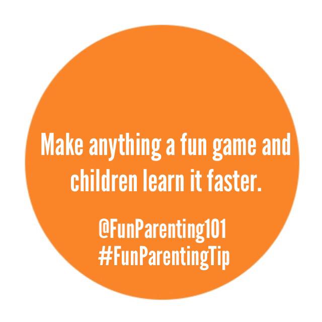 FunParenting101's tweet photo. Make anything a #fungame &amp; children learn it faster. #FunParentingTip #parentingtip #supernanny #parenting http://t.co/TuDxETsvCh