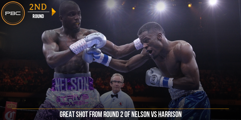 premierboxing's tweet photo. Great action shot from round 2 of #HarrisonNelson. #PBConESPN http://t.co/2JKirbGypv