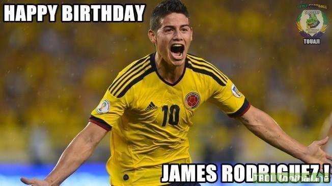Happy birthday james rodriguez       