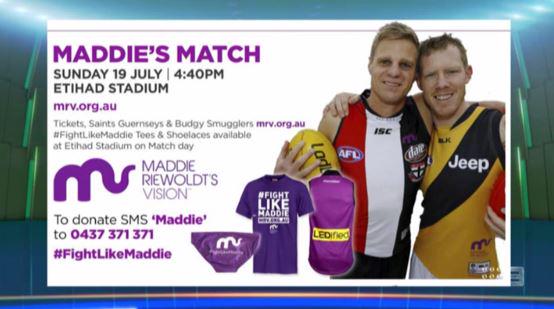 SunFootyShow's tweet photo. Get around @MaddiesVision! @JackRiewoldt08 joins the @AFLFootyShow on THURSDAY! #AFLFootyShow #SunFootyShow http://t.co/S8kmLZ2YIv
