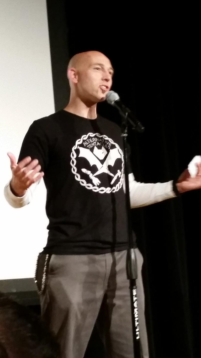 psycomposer's tweet photo. Ian Harris with a new climate change denial movie script at #SSAcon http://t.co/c0fvQEVWWV