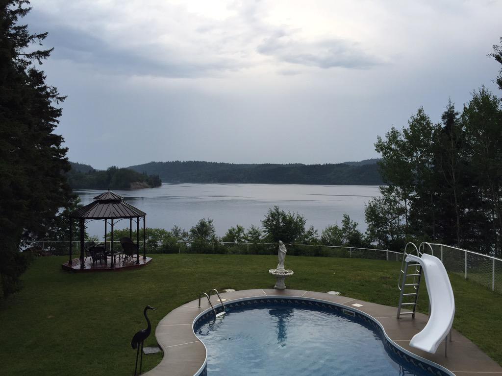 St-Charles. Rivière Saguenay entre Jonquière et Alma.