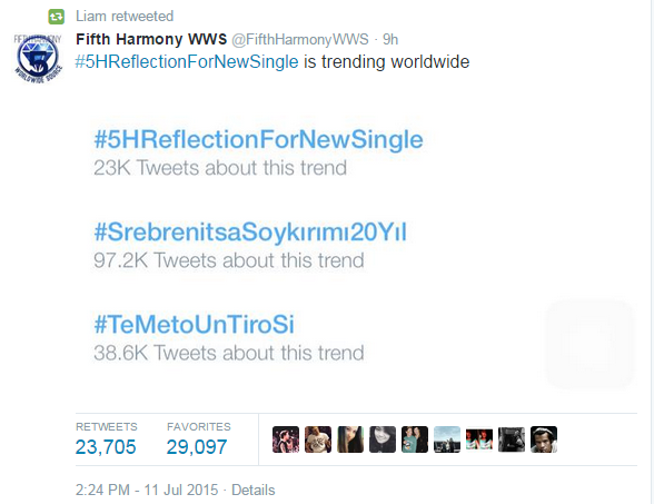 dinnerpartay's tweet photo. DID LIAM ACTUALLY PROMOTE THE GIRLS OMFG LIAM I LOVE U WTF WHY HOW DID THIS EVEN HAPPEN #5HReflectionForNewSingle http://t.co/7Gp3WqnntF