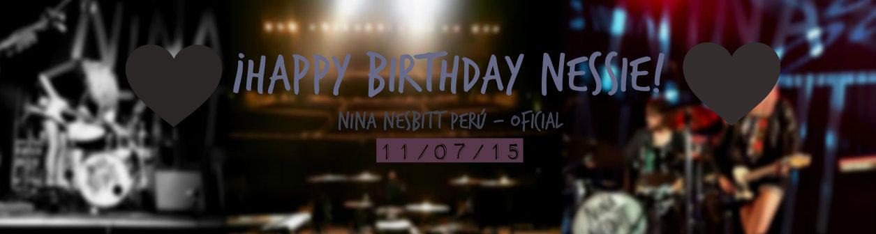    I Love You Nessie Happy Birthday Nina Nesbitt is an amazing person , idola and our  example. 