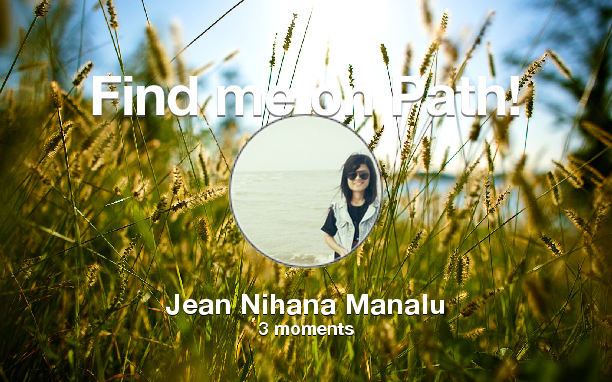 JeanNihana's tweet photo. Find me on #Path now! Go to: http://t.co/hSnFOLUCKc! #thepersonalnetwork http://t.co/SqeNQfYclD