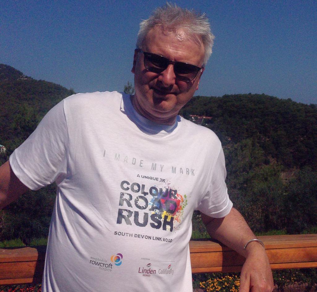 GilesCharnaud's tweet photo. I'm sure they said "go promote #colourroadrush in Turkey" It might've been Torquay. Oops Join @RowcroftHospice 1/8/15 http://t.co/G0GW6D4HnS